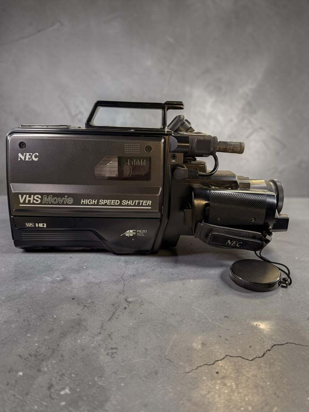 Vintage NEC V40U VHS Movie Camcorder with High Speed Shutter and Power Adapter